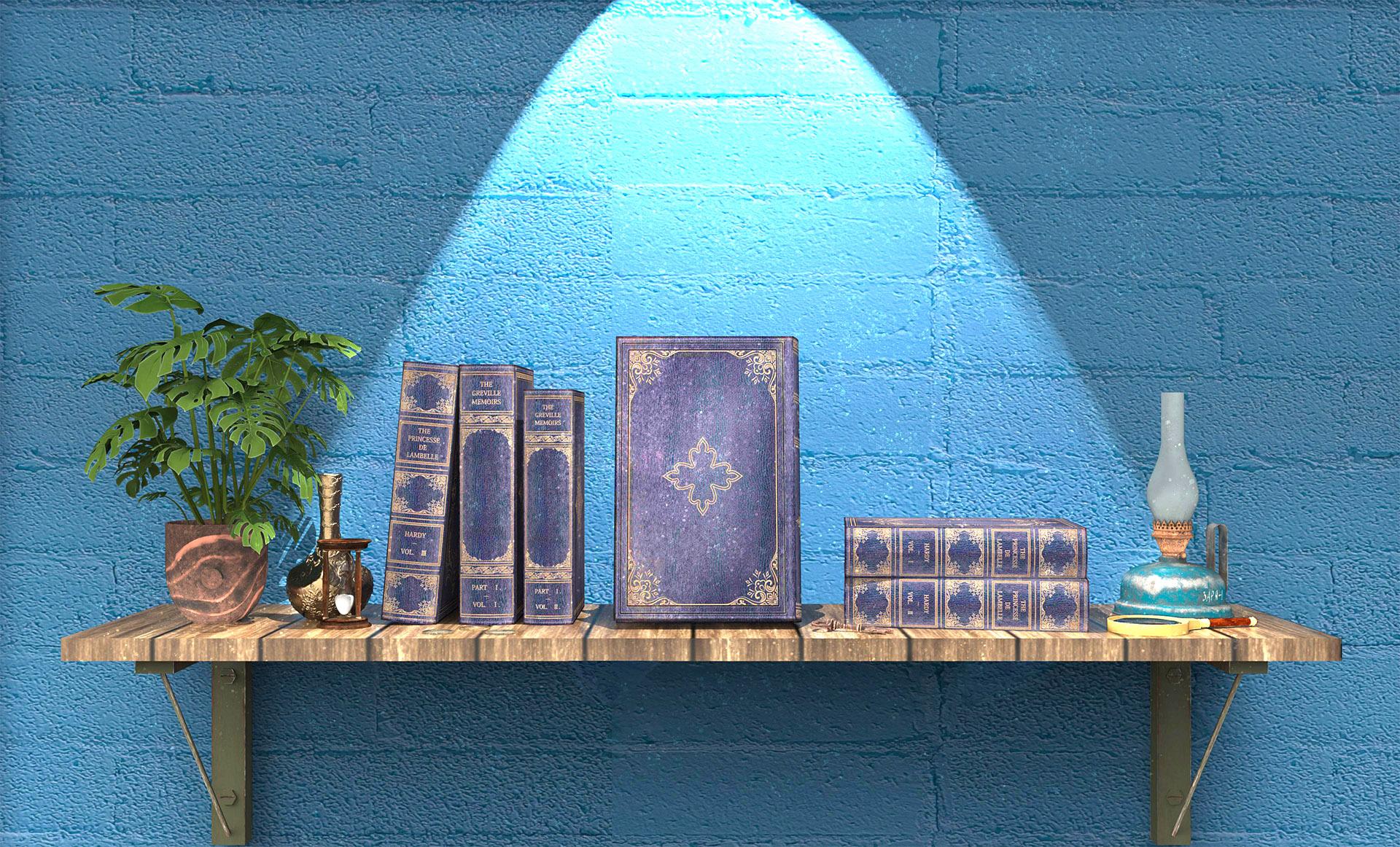 フェイクブックボックス | Navy blue Ⅰ- A型箱