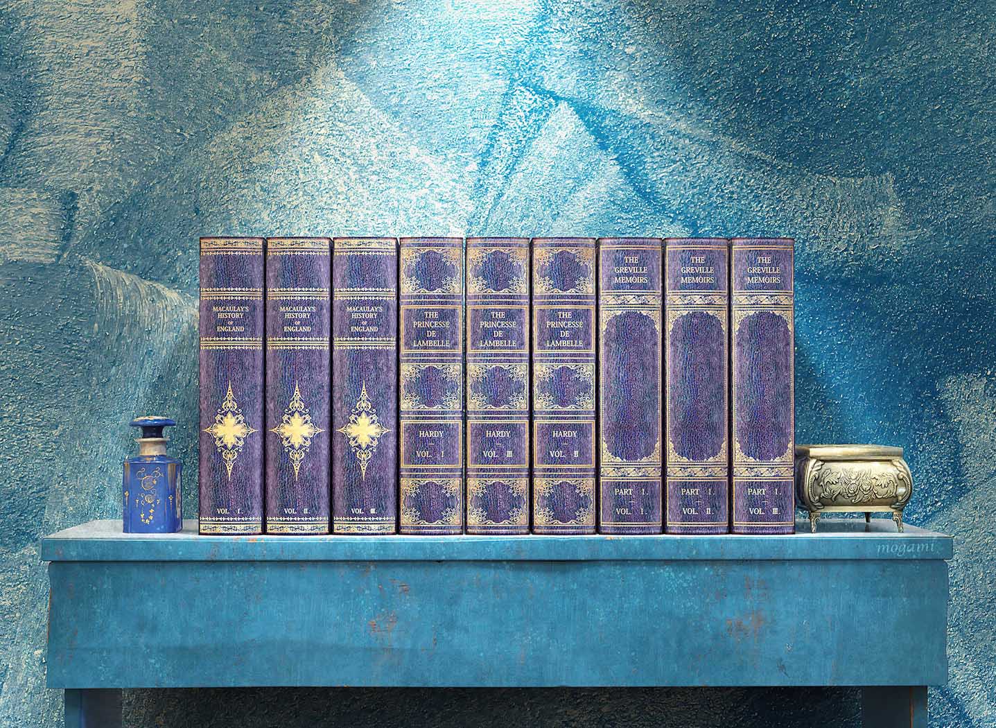 フェイクブックボックス | Navy blue Ⅰ- A型箱