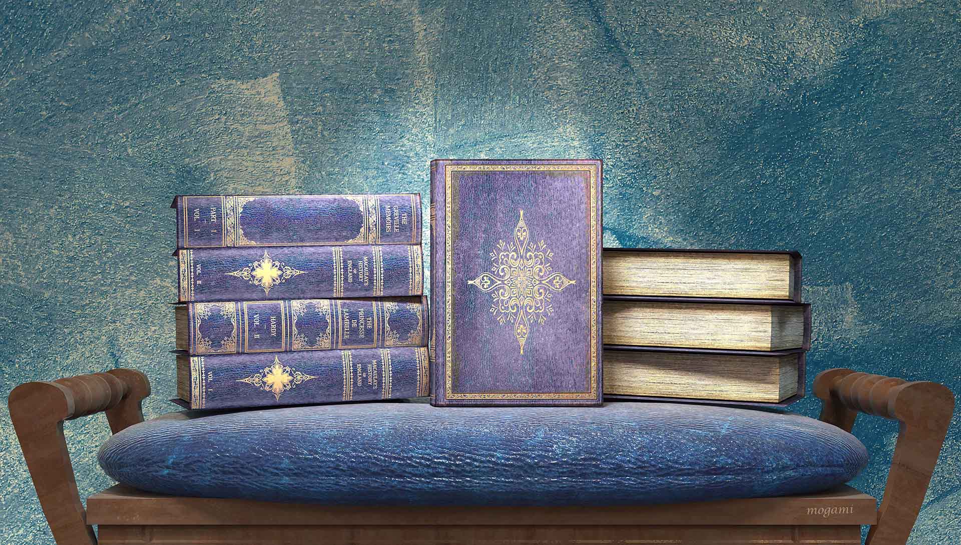 フェイクブックボックス | Navy blue Ⅰ- A型箱