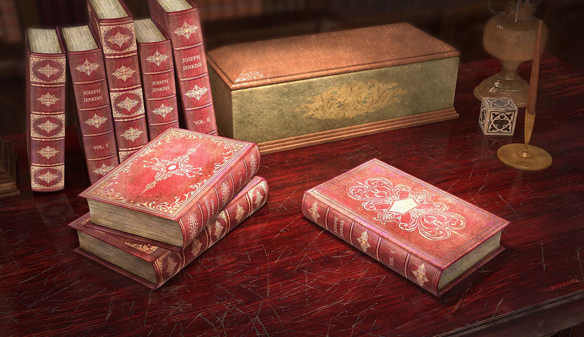 フェイクブックボックス | Wine red Ⅰ- A型箱